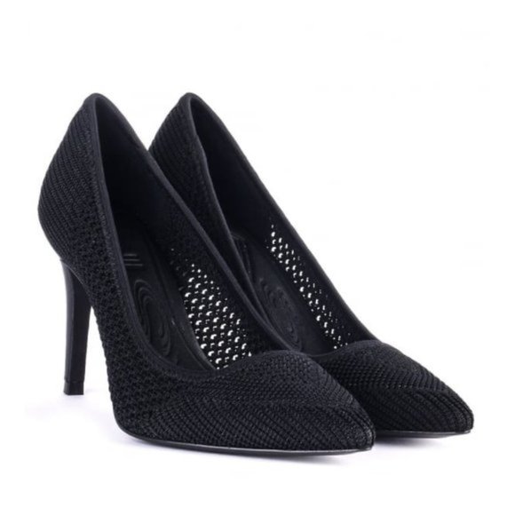 Ash Shoes - ASH cyrus knit black pointy heels